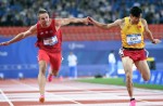 天公作美，雨過天晴，大運會田徑第二日，陳冠鋒男子百米摘銅